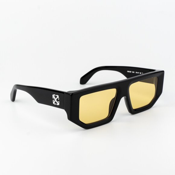 Off-White VANCOUVER Women Sunglasses Black Yellow Square OERI13F VANCOUVER 1018 - Picture 3 of 14